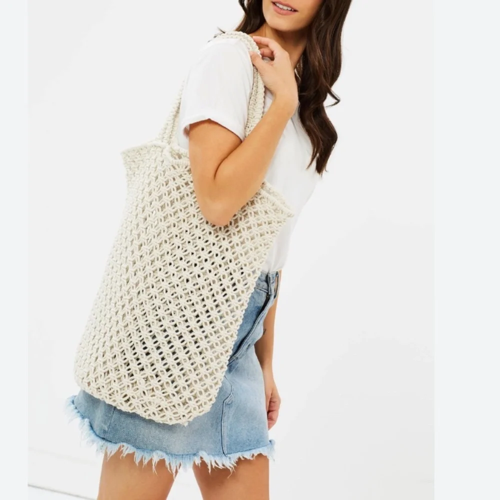 The Beach People Macrame Tote Bag